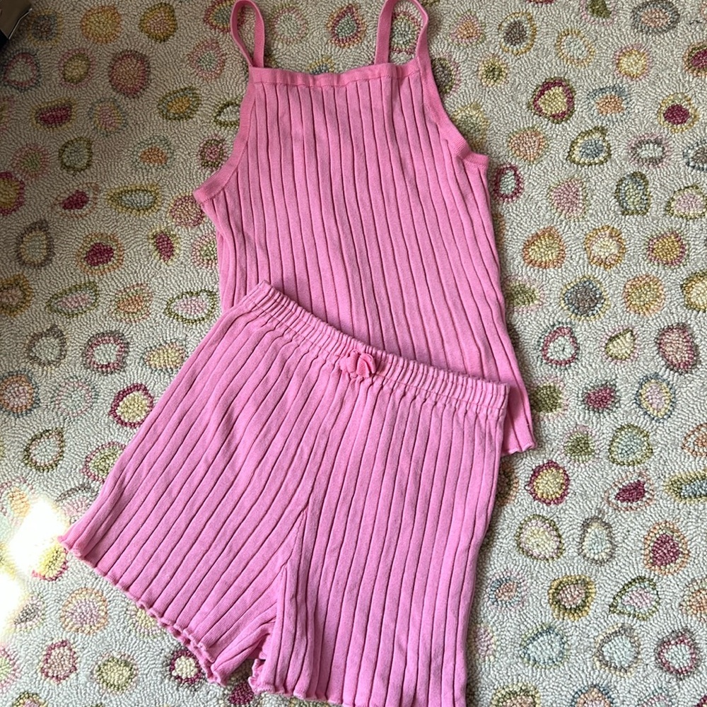 Zara rubbed tank set size 6x/7. GUC.
